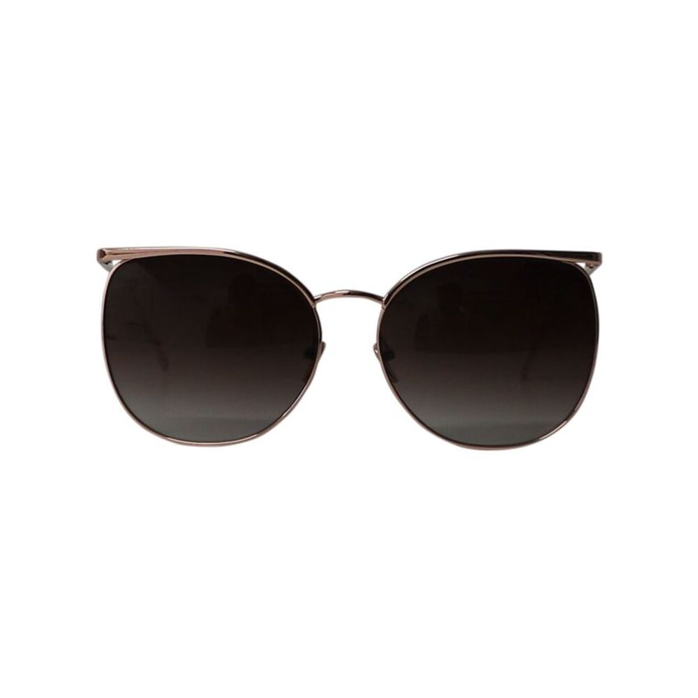 Linda Farrow 509 C6 Tinted Sunglasses in Rose Gold Metal